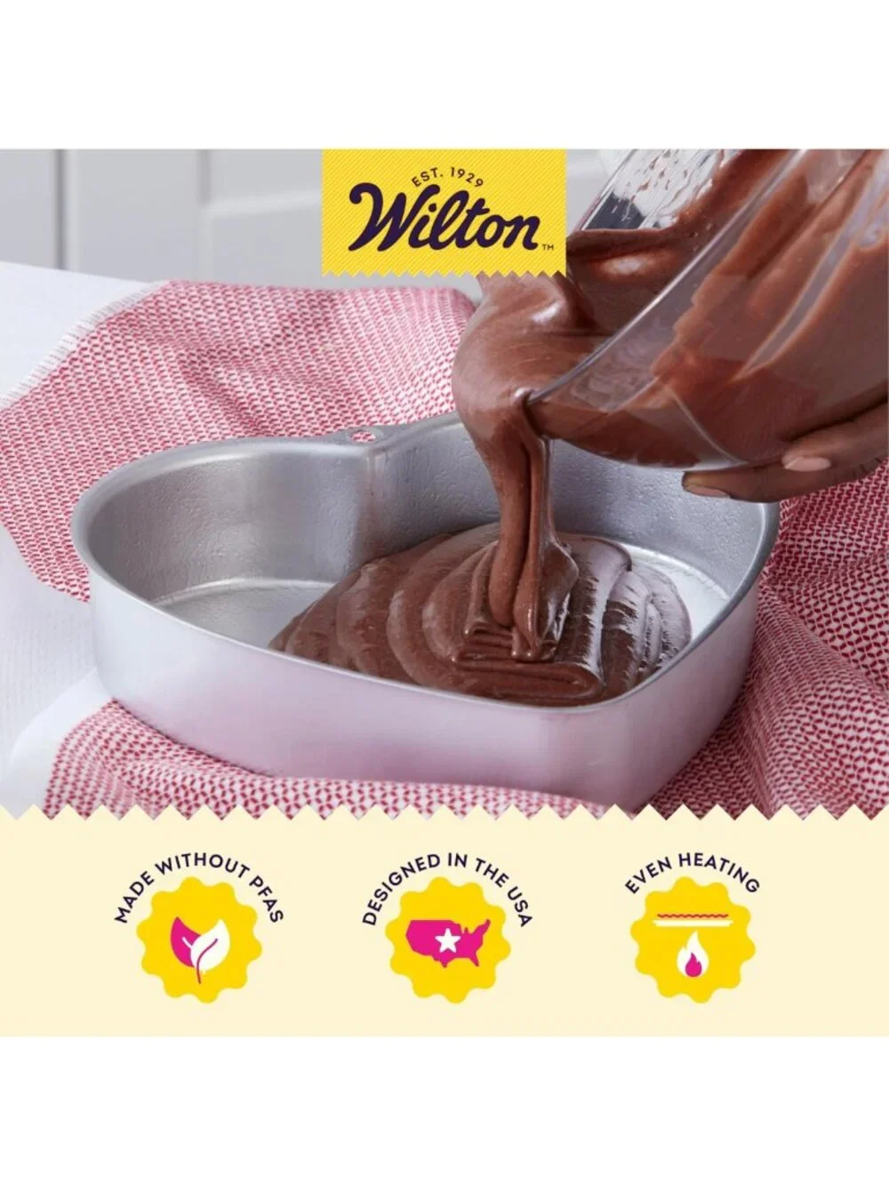 Heart Shaped Cake Pan, 8-Inch Aluminum Baking Mold for Lovely Cakes & Desserts